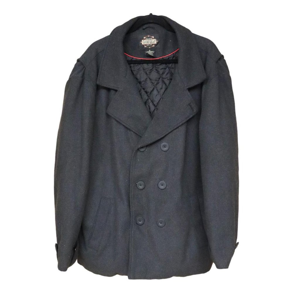 Guide Gear Men's Pea Coat Wool Blend Lined Jacket